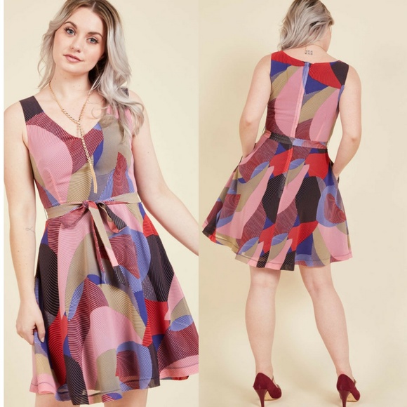 Modcloth Dresses & Skirts - Modcloth Sleeveless Panache Priority A-Line Dress